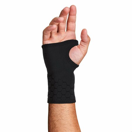Proflex By Ergodyne Wrist Support Sleeve, Black, M 660